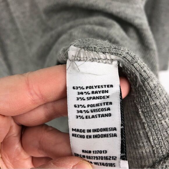 Wildfox‎ Shirt Womens XL Gray Long Sleeve V Neck Cozy Pieced - Picture 5 of 6